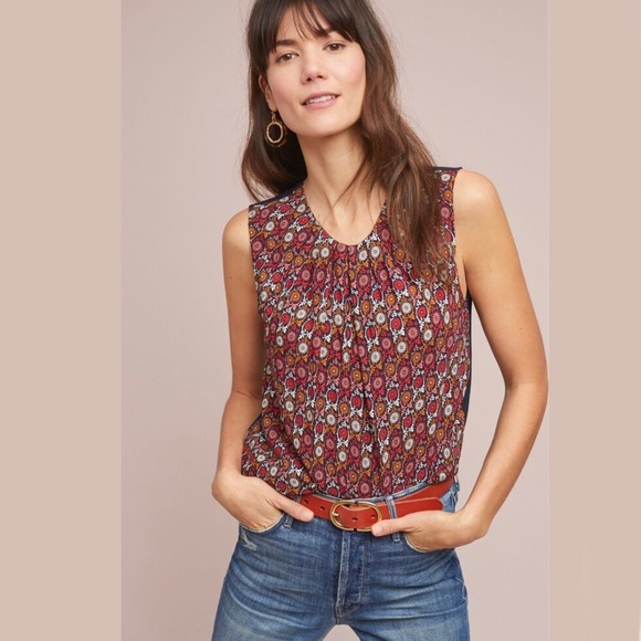 Vanessa Virginia Anthropologie Wanderlust Top Size XS - Picture 1 of 14